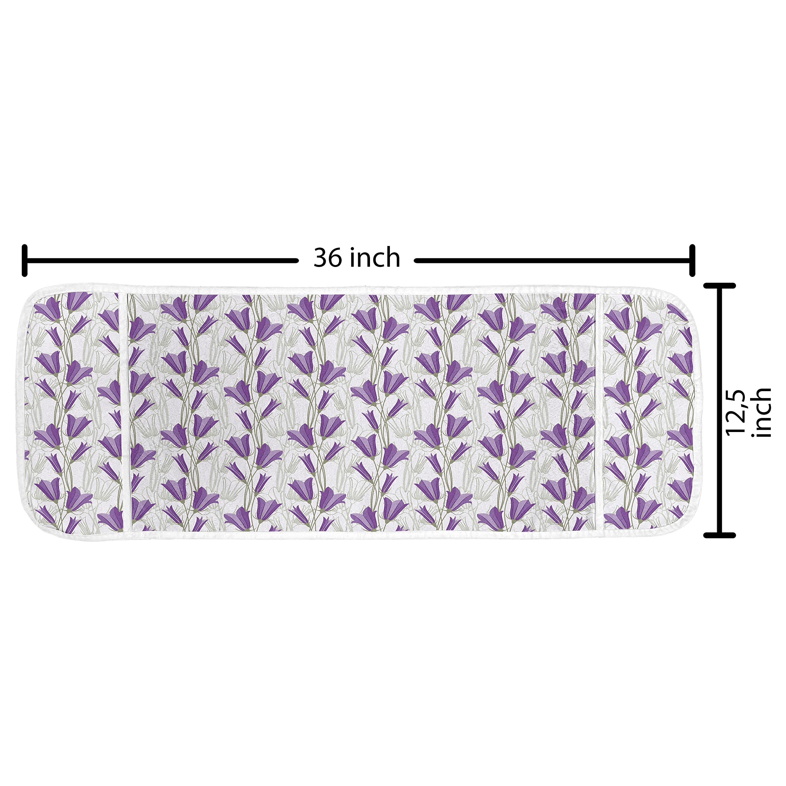 Ambesonne Art Nouveau Microwave Oven Cover - Waterproof Kitchen Organizer with Pockets, 36