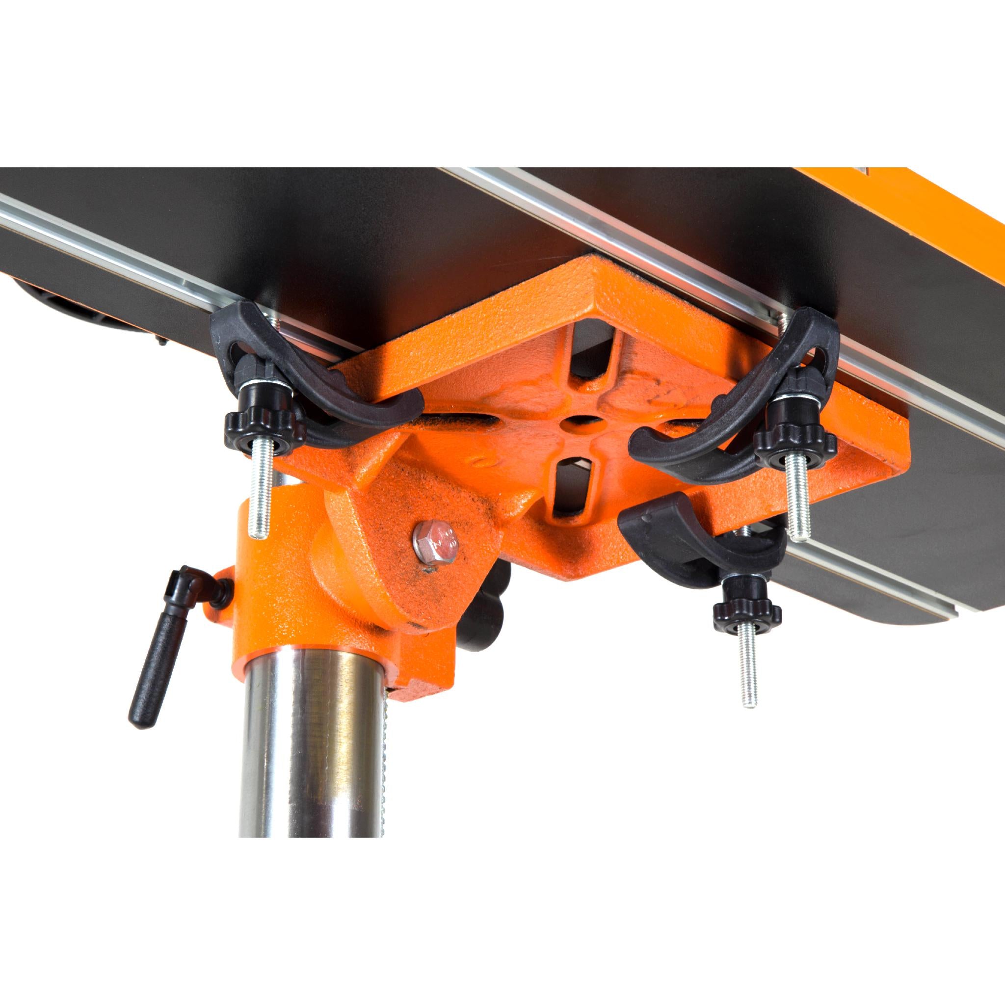 WEN DPA2513 24x12 Inch Adjustable Drill Press Table with Fence & Stop Block - Perfect for Woodworking, Metal Drilling & DIY Projects