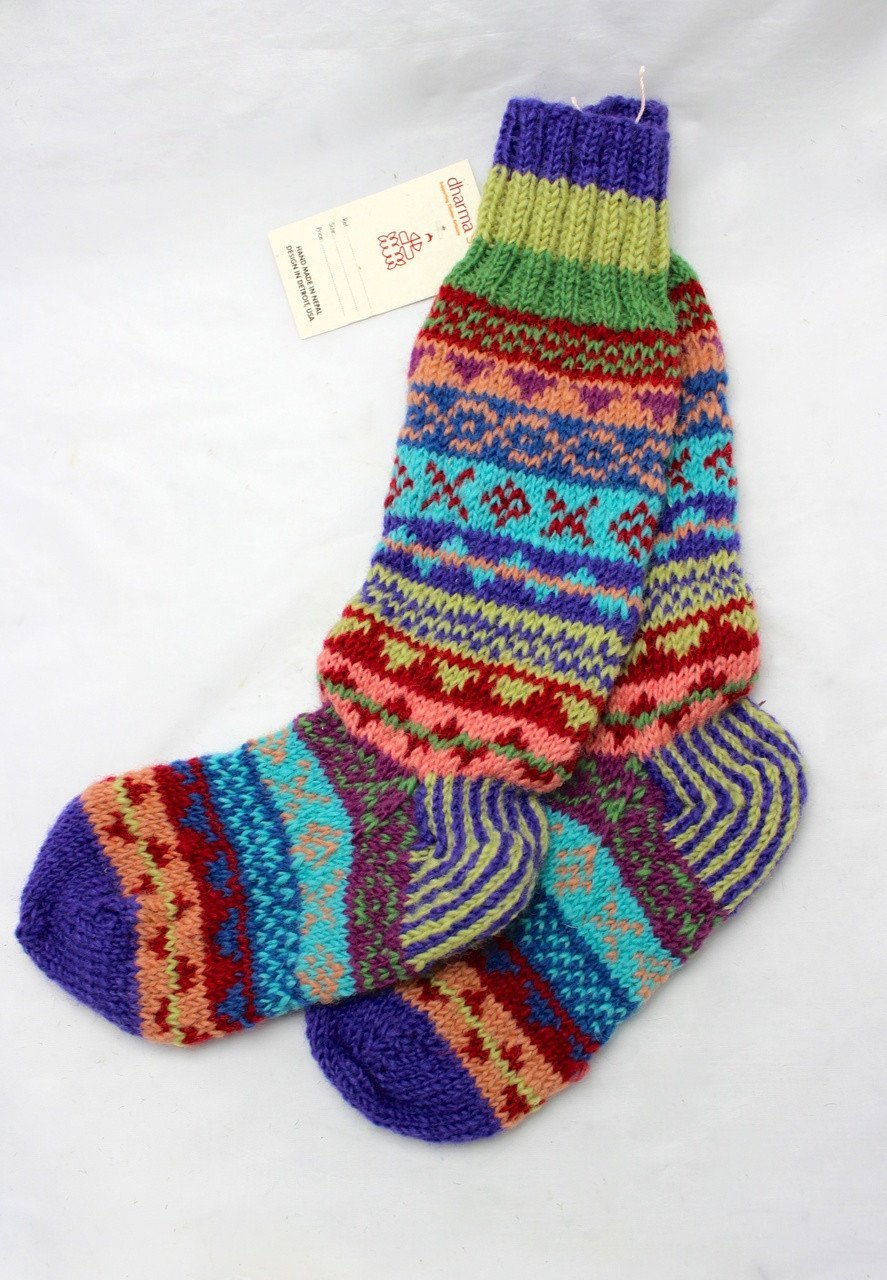 Premium Himalayan Wool Slipper Socks from Nepal - Warm & Cozy Winter House Shoes for Men & Women - Perfect for Home, Office & Travel Comfort