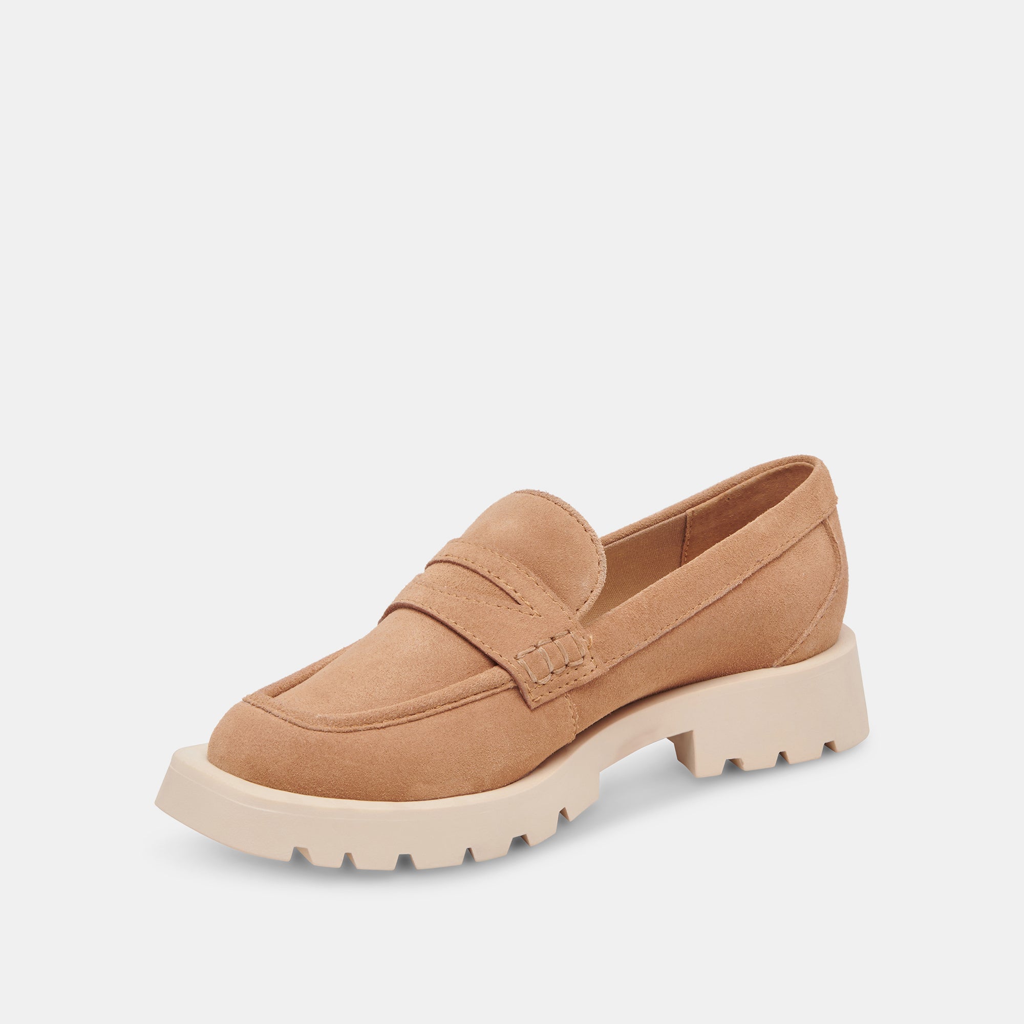 ELIAS FLATS TOFFEE SUEDE LOAFERS - Comfortable Slip-On Shoes for Women | Casual & Office Wear | Perfect for Work, Travel & Everyday Use