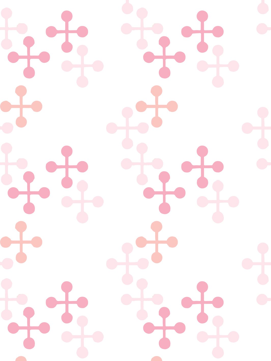 Fisher Price™ Jacks Large Pink Wallpaper - Perfect for Nursery, Kids Room & Playroom Decor
