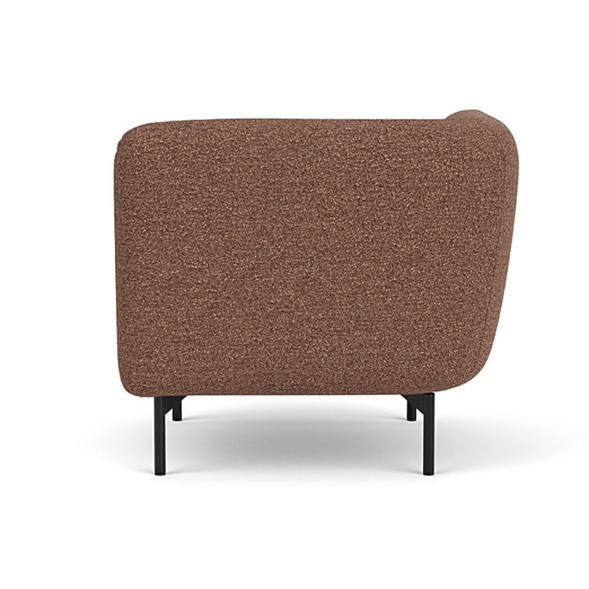 Alfred Boucle Left 1 Seater Modular Sofa - Modern Accent Chair for Living Room, Bedroom & Office - Comfortable Small Space Furniture