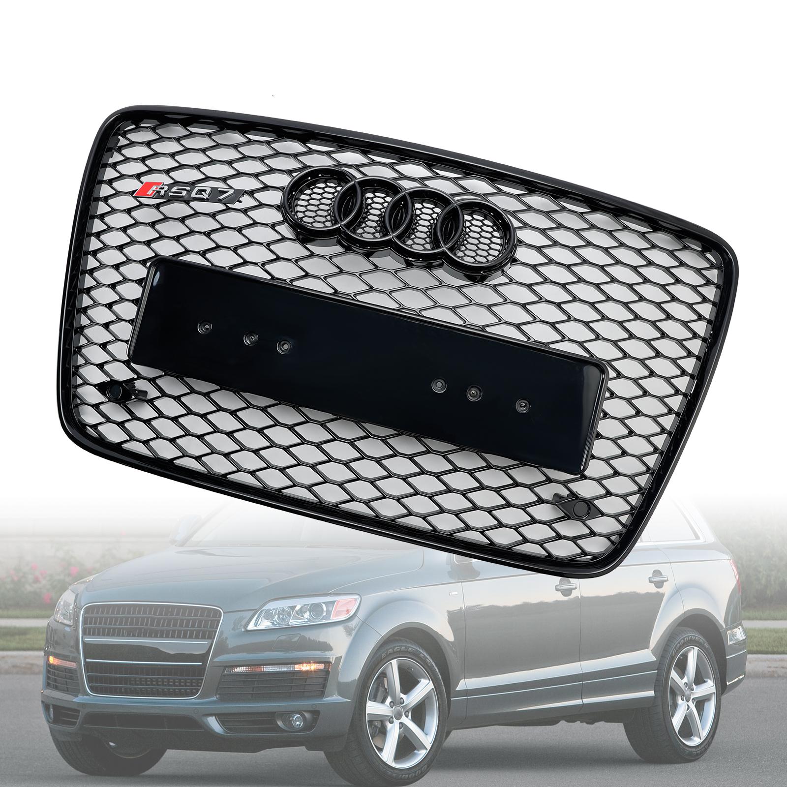 05-15 Audi Q7 SQ7 Gloss Black Front Bumper Radiator Vent Mesh Grille - Replacement Grille for Enhanced Style & Airflow - Perfect for Car Upgrades & Customization