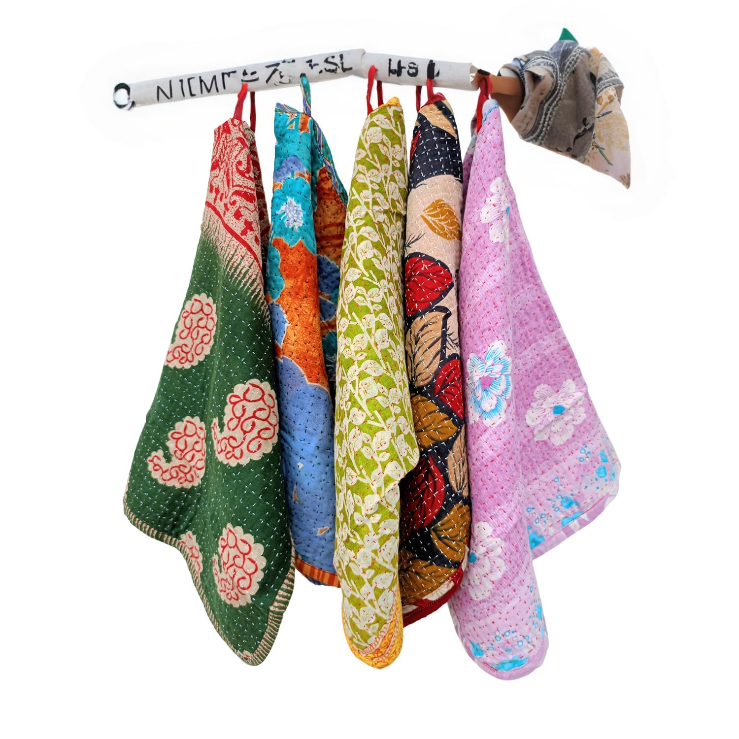 Vintage Cotton Tea Towels for Kitchen - Absorbent Hand Towel & Dish Cloth - Set of 1 - Perfect for Drying Dishes, Cleaning Countertops, and Golf Caddy Use