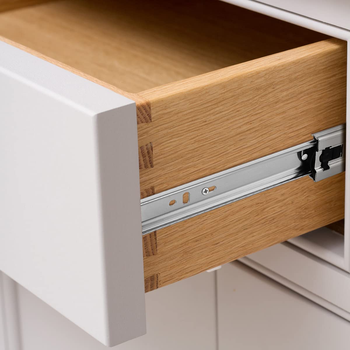 Gobrico 10 Pairs 18-inch Soft Close Ball Bearing Drawer Slides - Heavy Duty Side Mount Drawer Runners with 3-Folds Full Extension for Kitchen Cabinets, Dressers & Office Furniture
