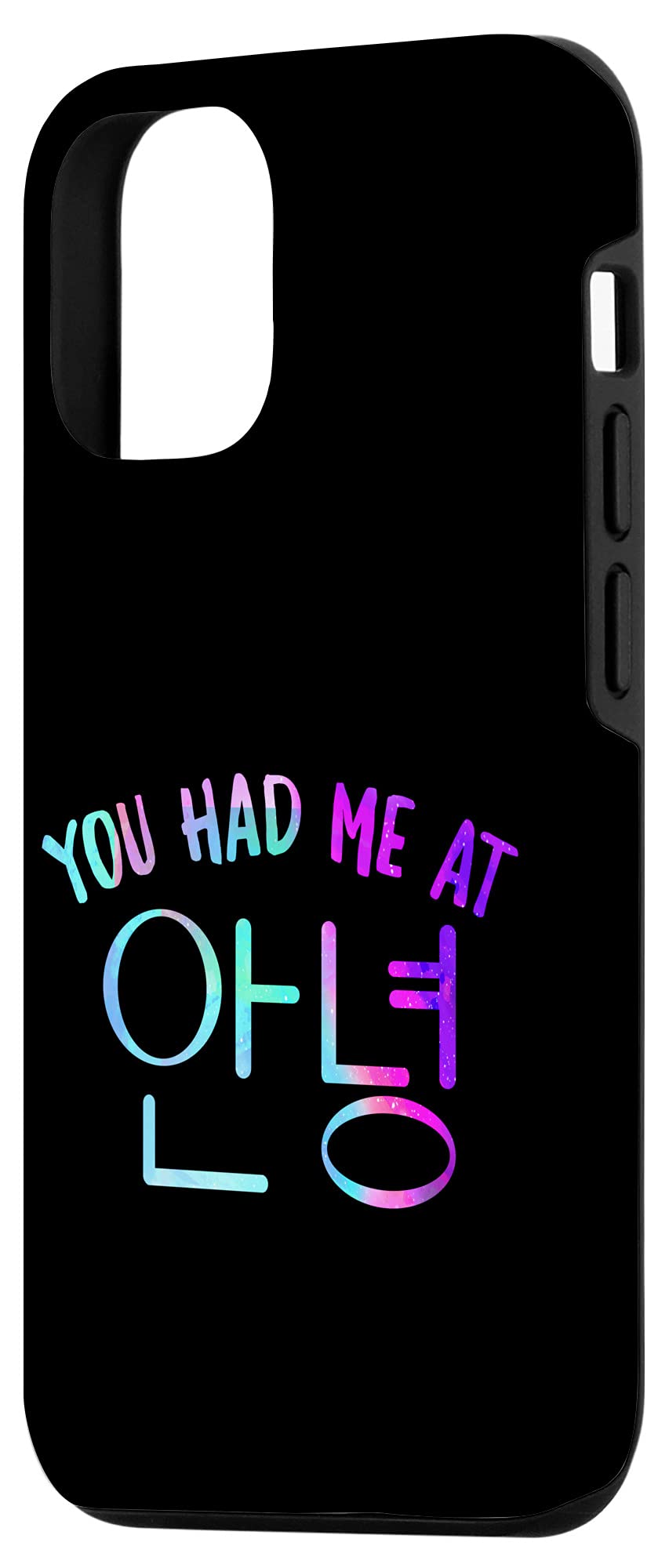 iPhone 12/12 Pro Korean Hangul Fashion Case - Cute Annyeong Hello Design - Perfect for K-Pop Fans & Korean Culture Lovers - Great for Daily Use, Travel & Photo Shoots