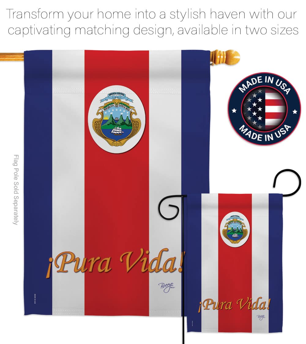 Costa Rica Garden Flag 13x18.5