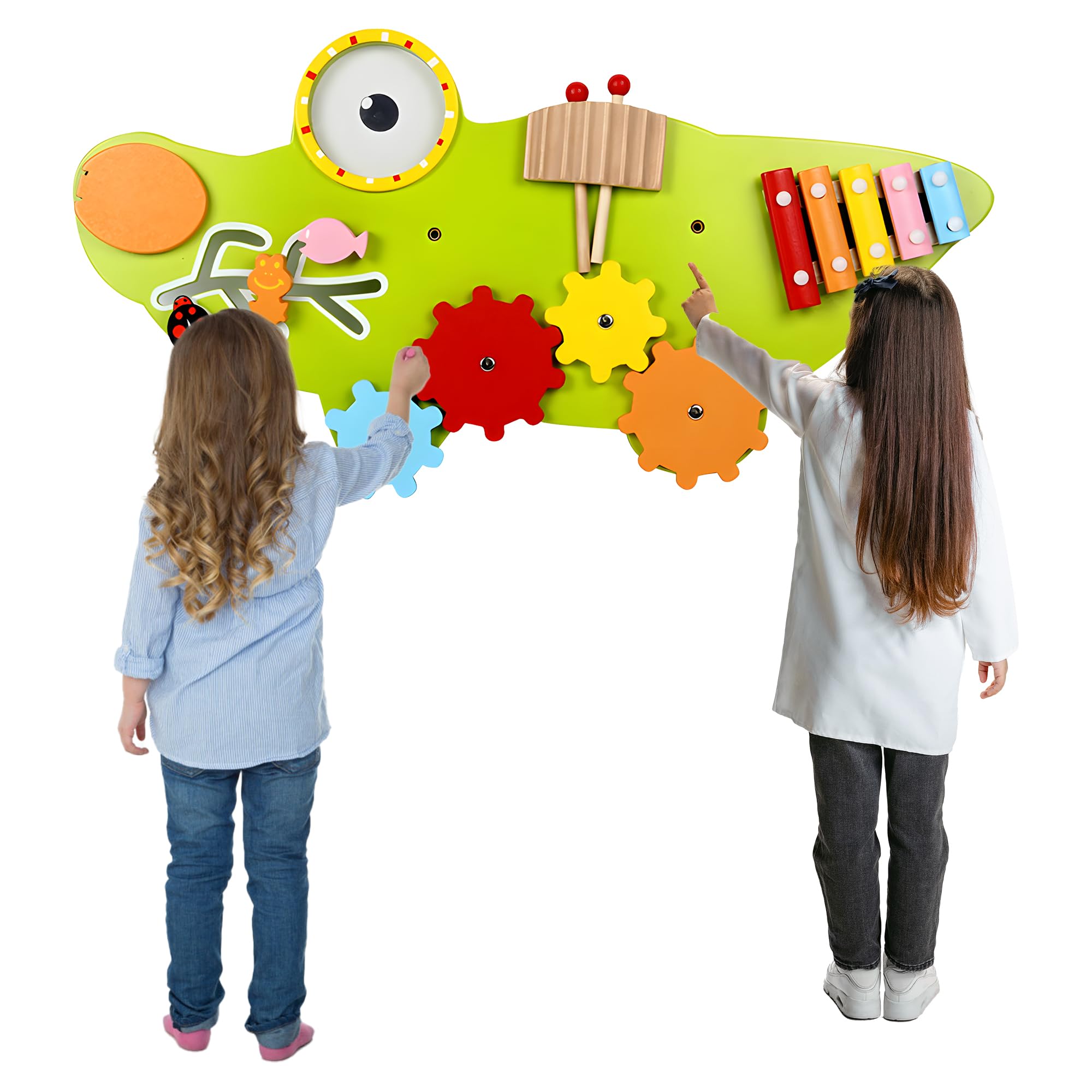 Montessori Busy Board for Toddlers - Sensory Activity Cube & Educational Wooden Toy for Boys & Girls - Perfect for Daycare, Playroom & Home Learning