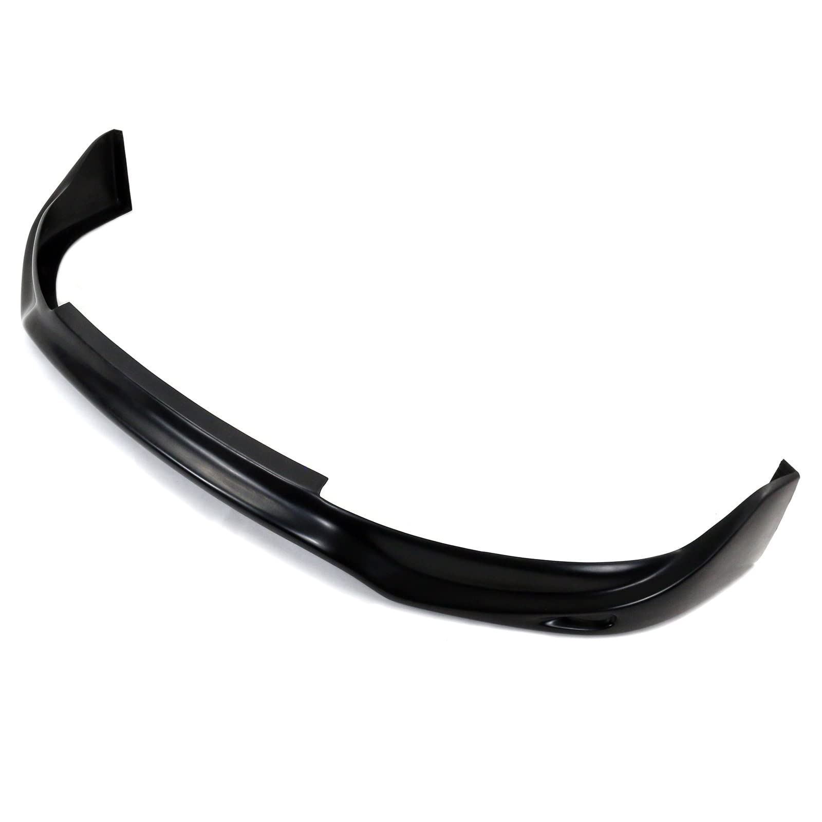 IKON MOTORSPORTS Front Bumper Lip Spoiler Splitter - PU Black Jun Style for 1999-2000 Honda Civic | Enhances Aerodynamics & Sporty Look | Perfect for Street Racing & Car Shows