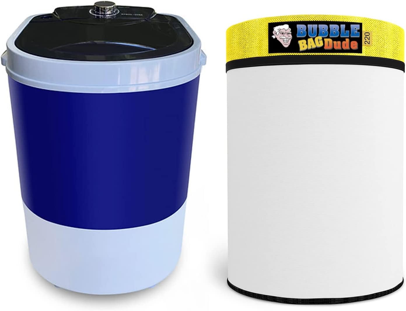 BUBBLEBAGDUDE 5 Gallon Bubble Bag Machine with 220 Micron Zipper Bag - 110V Herbal Extraction Filter System for Straining & Filtering | Perfect for Making Hash, Rosin & Essential Oils at Home