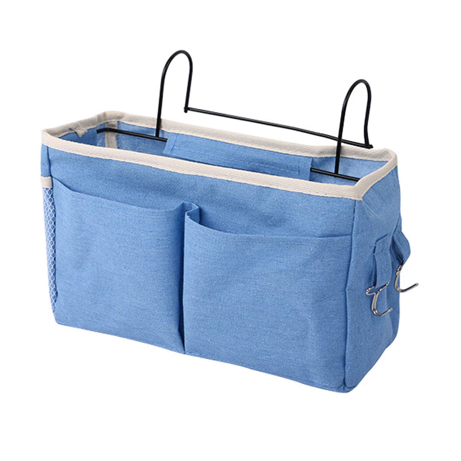 Metal Hanging Bed Organizer - Under Bed Storage Bags for Dorm Rooms, Bedside & Home Textile Storage | Space-Saving Toy Containers (Size A, One Size) - Perfect for College Dorms, Kids' Rooms & Small Apartments