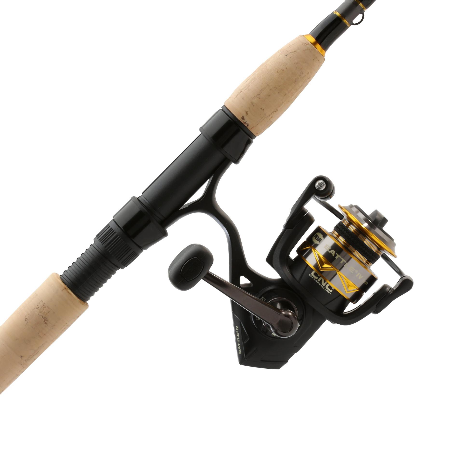 Battle IV Spinning Rod and Reel Combo - Premium Fishing Gear for Freshwater & Saltwater Anglers - Perfect for Bass, Trout, and Walleye Fishing