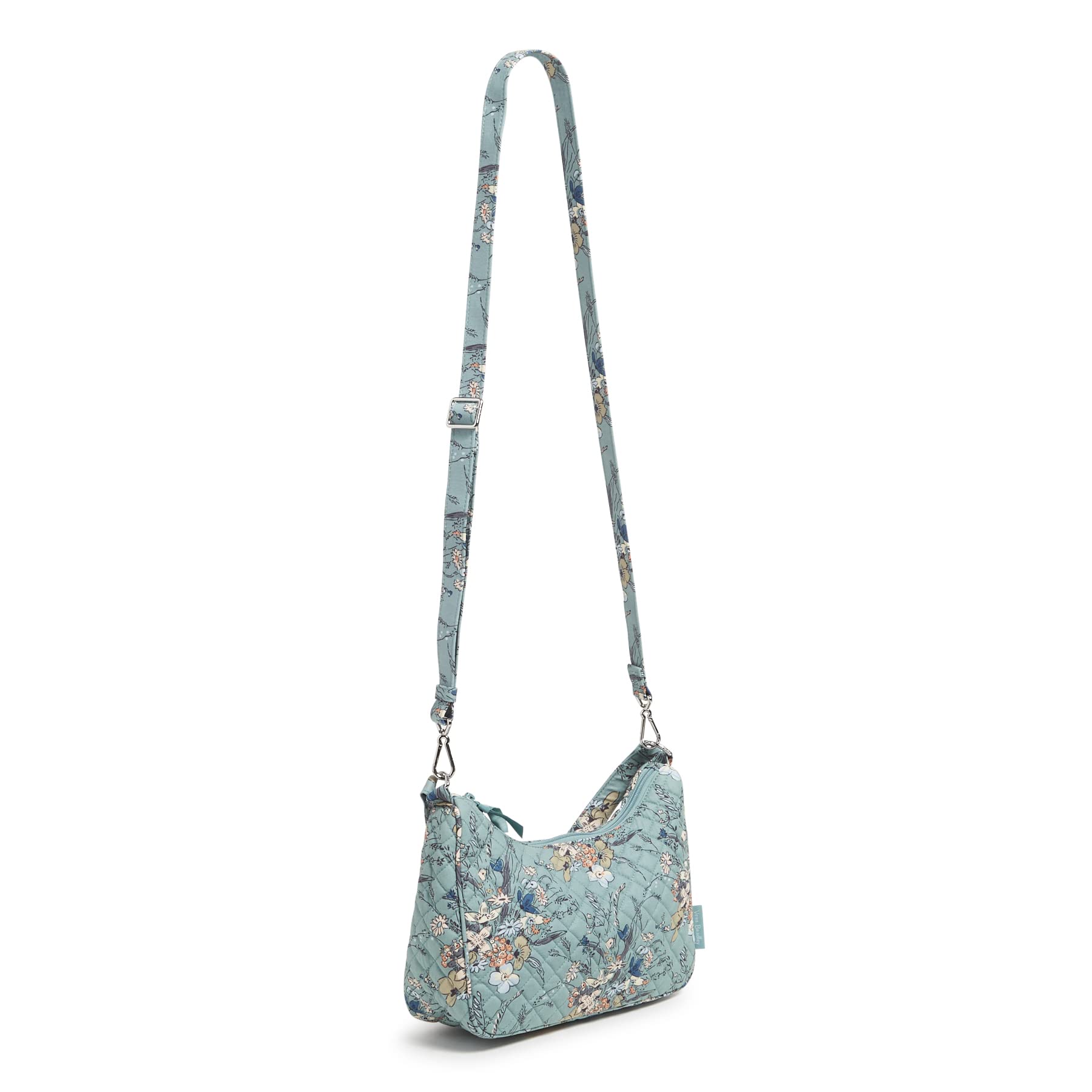Vera Bradley Women's Cotton Frannie Crescent Crossbody Purse - Stylish & Lightweight Shoulder Bag for Everyday Use, Travel & Shopping