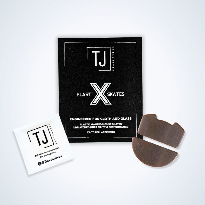 TJ Exclusives PlastiX Xact Replacements for Zowie U2 Wireless, FK2 DW, ZA13 DW, S2 DW Gaming Mice - Premium Grip & Durability for Esports & Competitive Gaming