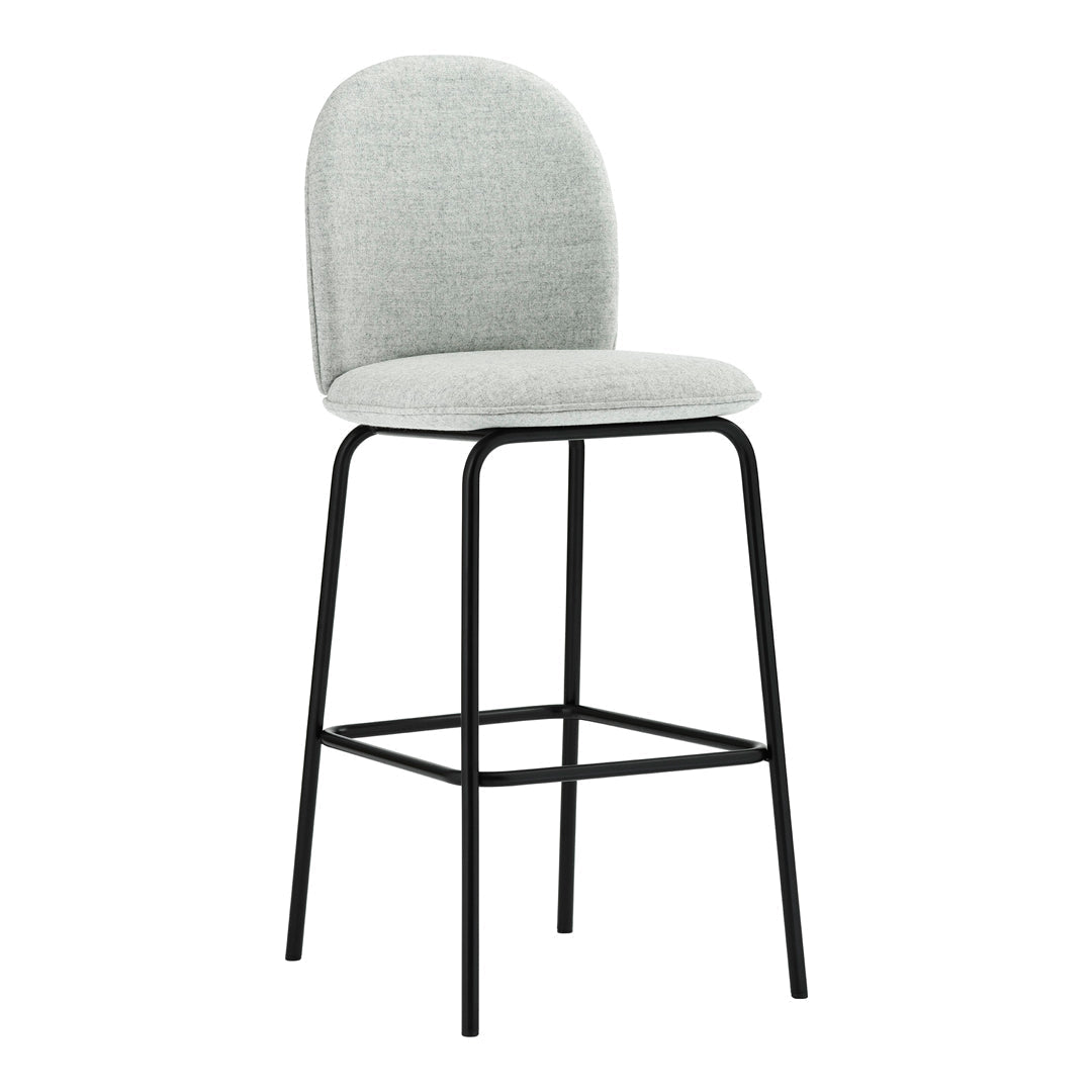 Premium Ace Bar Chair - Fully Upholstered Bar Stool with Backrest for Kitchen Island, Home Bar & Restaurant Use