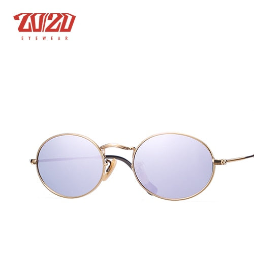 20/20 Polarized Oval Driving Sunglasses for Men & Women - UV Protection, Anti-Glare, Lightweight Comfort - Perfect for Road Trips, Commuting & Outdoor Activities (Model C030)