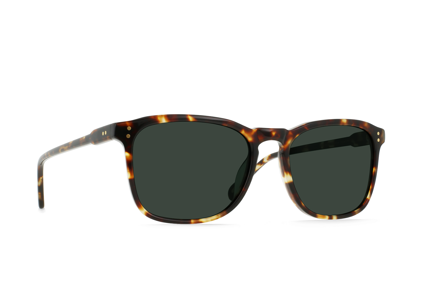 Wiley Brindle Tortoise Green Polarized Sunglasses 56mm - Stylish UV Protection for Outdoor Activities & Driving