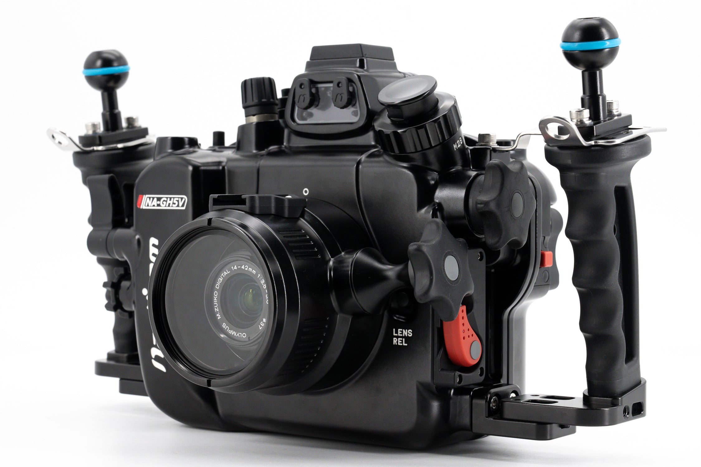Waterproof Underwater Housing for Panasonic Lumix GH5/GH5S/GH5II Cameras - 60m Depth Rating with HDMI 2.0 Support - Perfect for Scuba Diving, Surf Photography & Marine Exploration