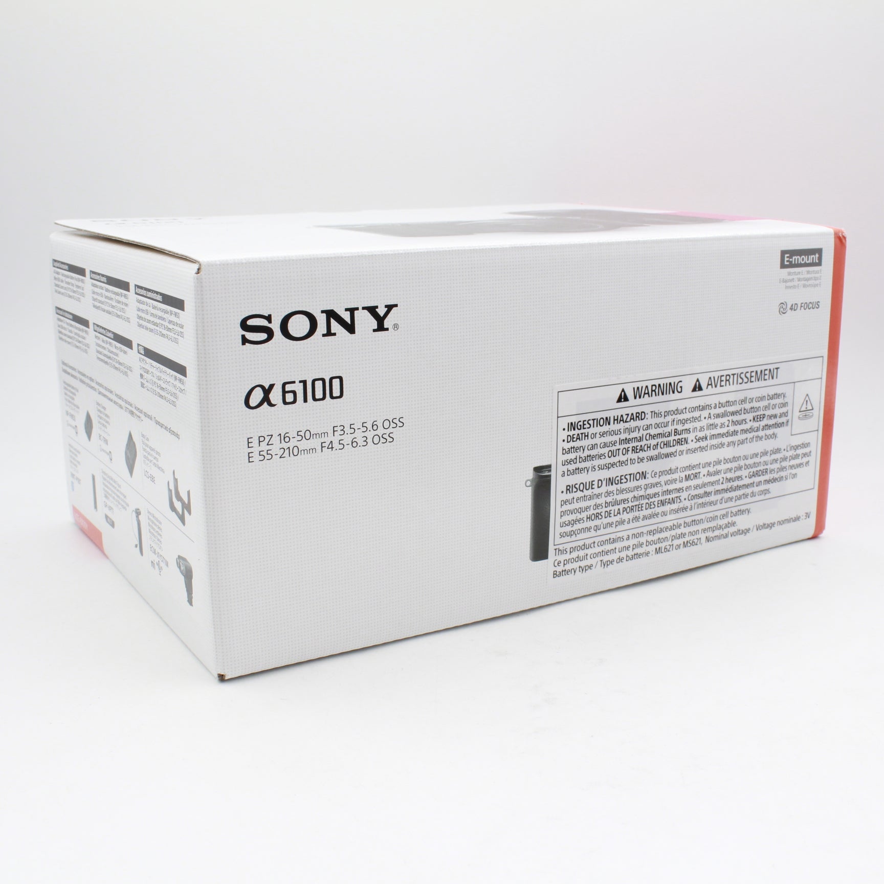 Open Box Excellent Condition Sony Alpha a6100 Mirrorless Digital Camera with 16-50mm & 55-210mm Lenses Kit (Discontinued Model) - Perfect for Travel Photography, Vlogging & Street Shooting