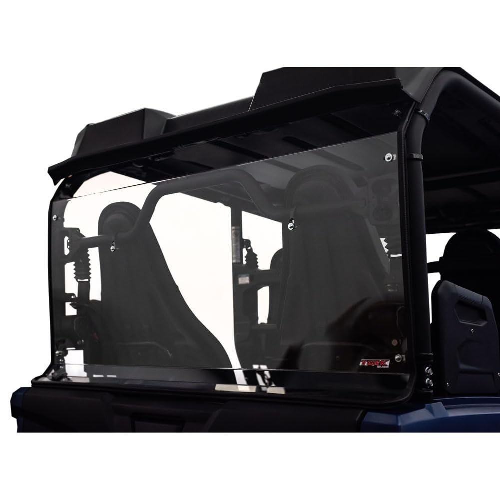 Tusk UTV Polycarbonate Rear Window Clear for Yamaha Wolverine X4 850 XT-R 2022 - Durable & Scratch-Resistant for Off-Road Adventures