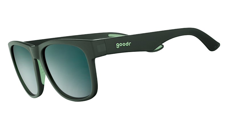Goodr Mint Julep Electroshocks Polarized Sunglasses - UV Protection Sports Running Cycling Glasses for Men & Women - Perfect for Outdoor Activities, Beach, Driving and Travel