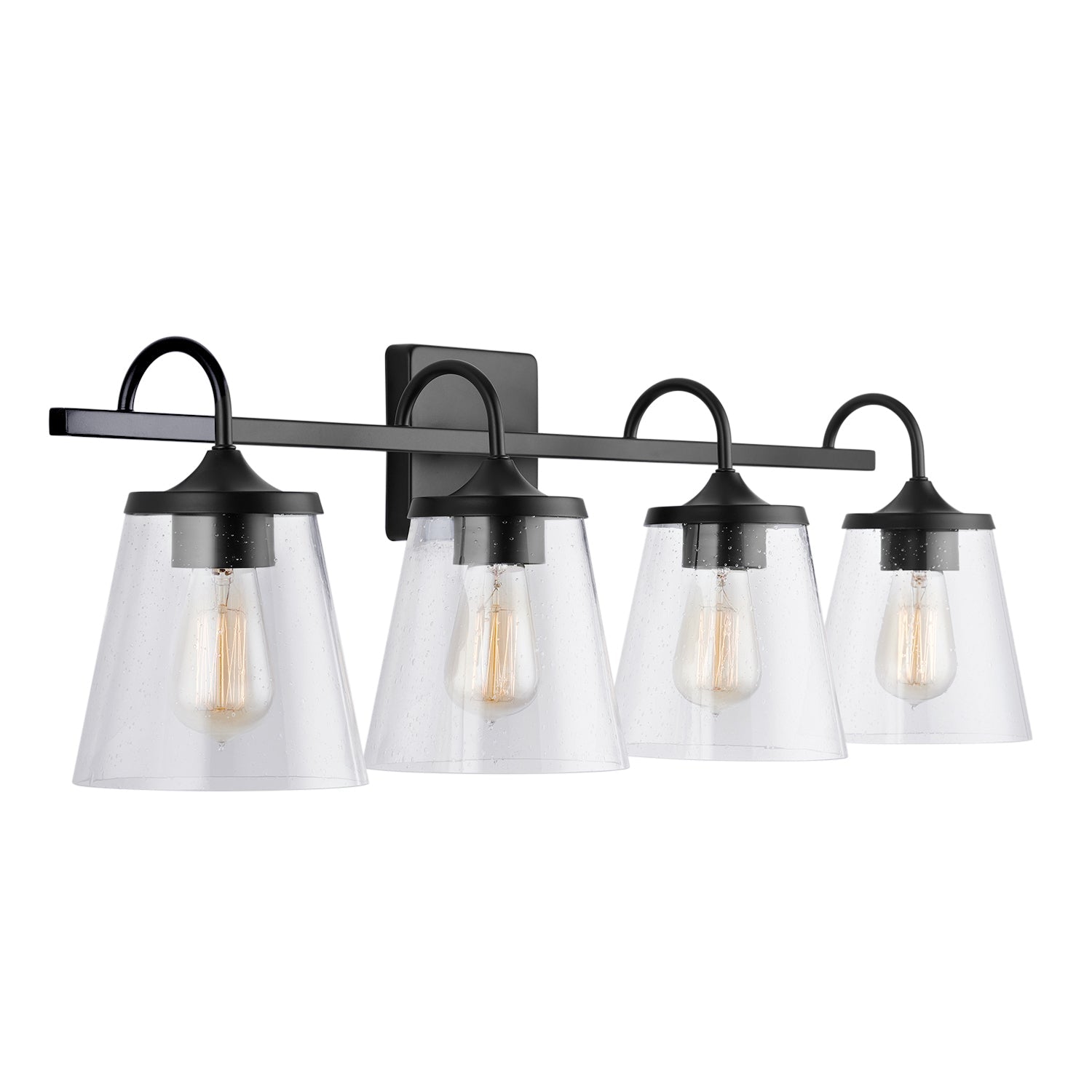 Capital Lighting Four Light Vanity - Modern Bathroom Vanity Light Fixture with Adjustable Arms, Brushed Nickel Finish - Perfect for Bathroom, Dressing Room & Makeup Area Lighting