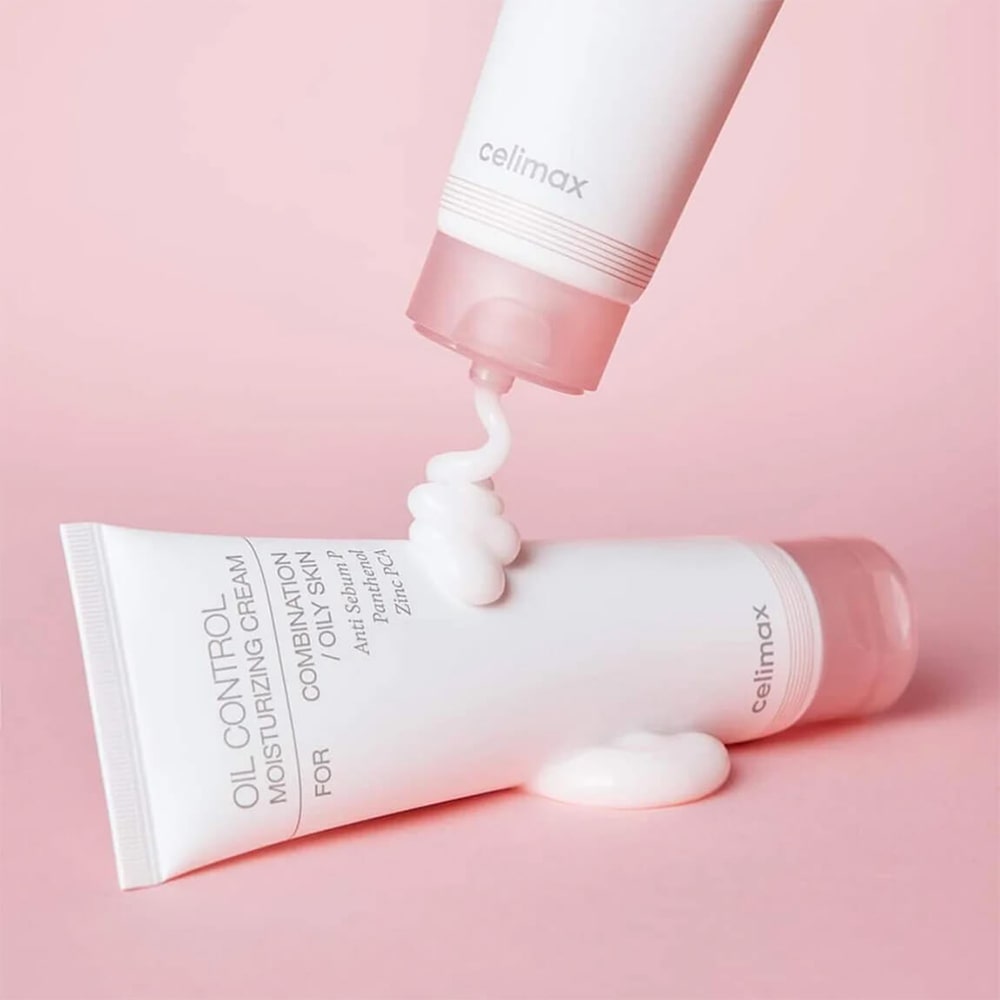 Celimax Oil Control Moisturizing Cream 80ml - Lightweight Hydrating Face Moisturizer for Oily & Combination Skin - Perfect for Daily Skincare Routine & Makeup Base