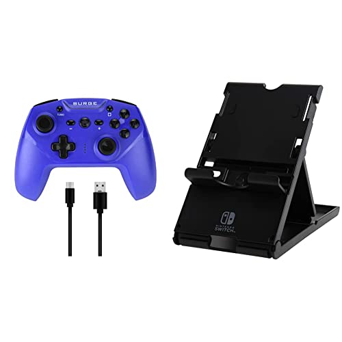 Wireless Pro Controller for Nintendo Switch - Blue | Officially Licensed by Nintendo | Compatible with Switch Lite & OLED | Perfect for Gaming on the Go & Multiplayer Battles