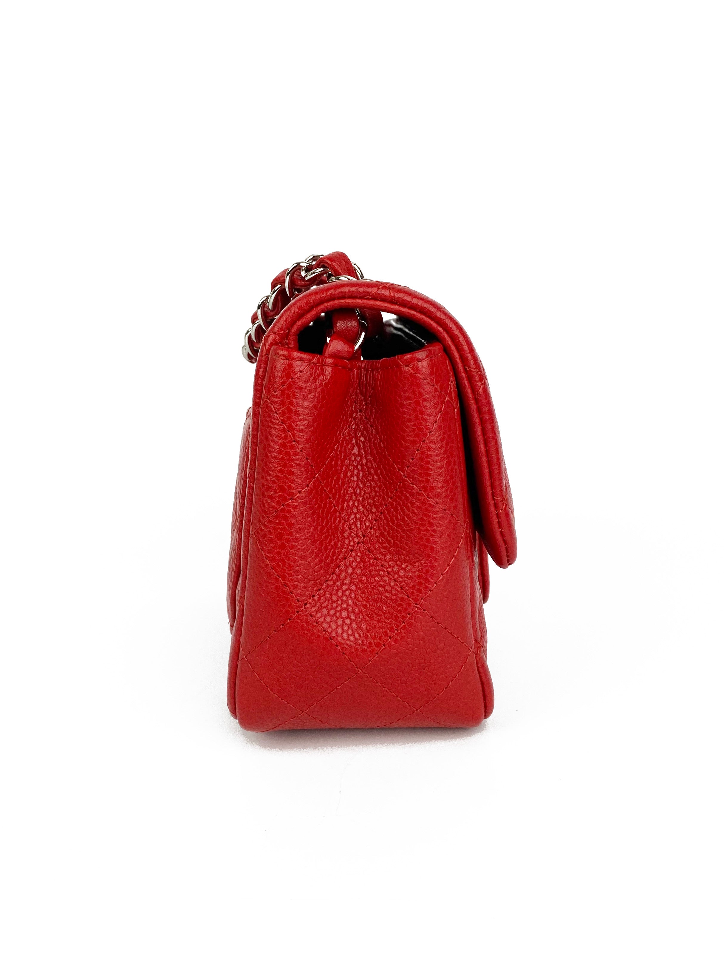 Chanel Mini Red Square Flap Bag - Luxury Crossbody Purse for Women | Perfect for Date Night, Parties & Special Occasions