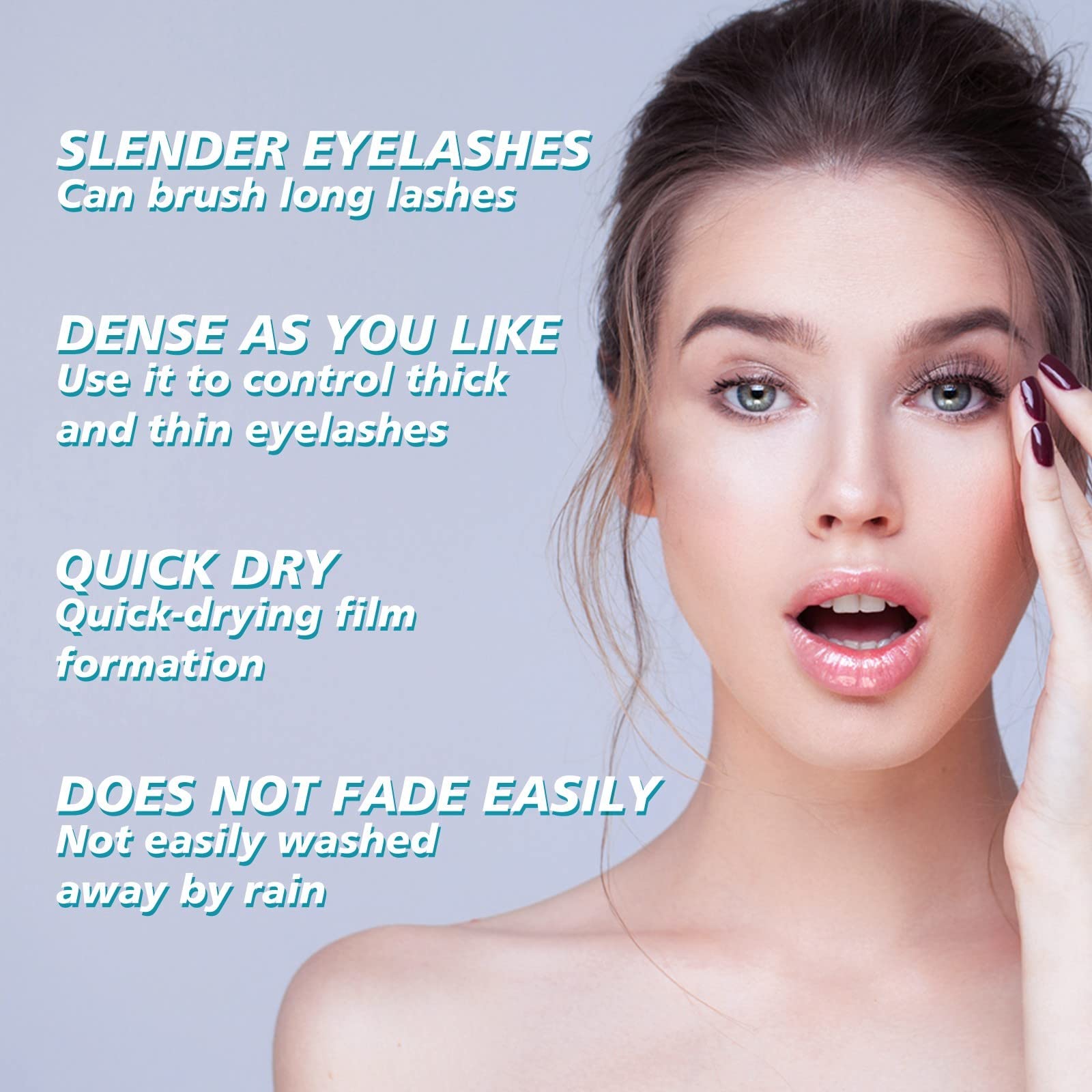2 in 1 Waterproof & Volumizing Mascara - Lengthening & Curling Double Action Mascara for Long Lasting Definition | Perfect for Everyday Wear, Date Night & Special Occasions (Pink, One Size)