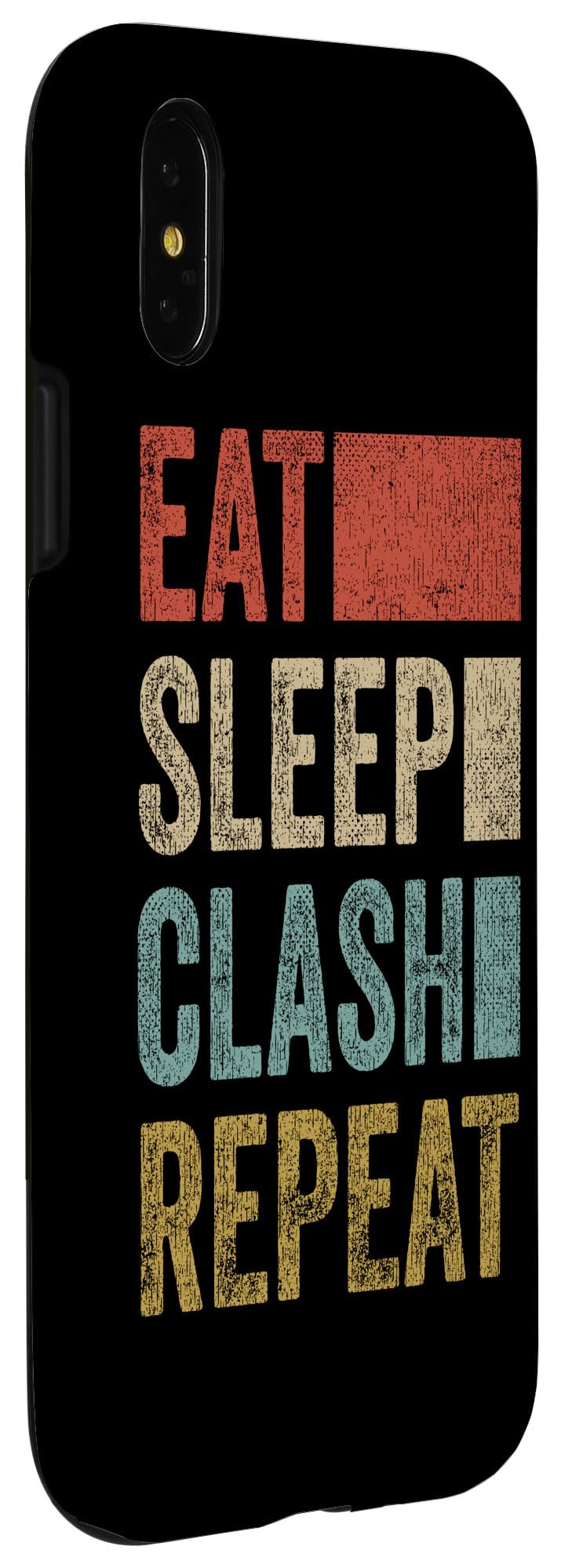 iPhone X/XS Vintage Gaming Clan Retro Clash Phone Case - Durable Protective Cover for iPhone X & XS - Perfect for Gaming Enthusiasts & Clash of Clans Fans