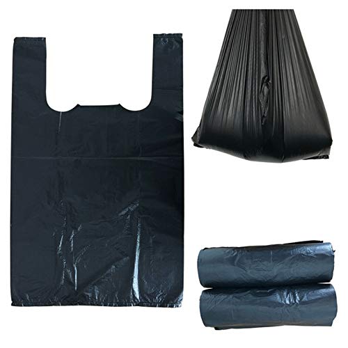 200 Pack Small Black Sanitary Napkin Disposal Bags with Handles - Odor-Proof & Leak-Proof Feminine Hygiene Waste Bags for Tampons, Pads - Perfect for Travel, Home, Office & Public Restrooms