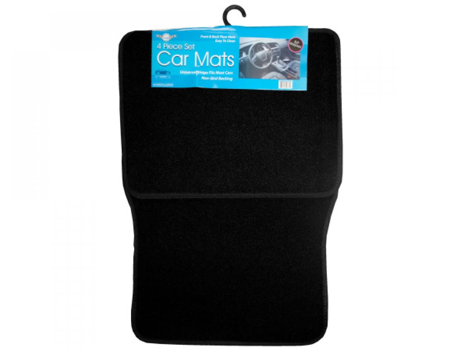 Premium Universal Black Car Floor Mats Set of 4 - All-Weather Protection for Sedans, SUVs & Trucks | Non-Slip Automotive Interior Accessories | Perfect for Daily Commute, Road Trips & Family Travel