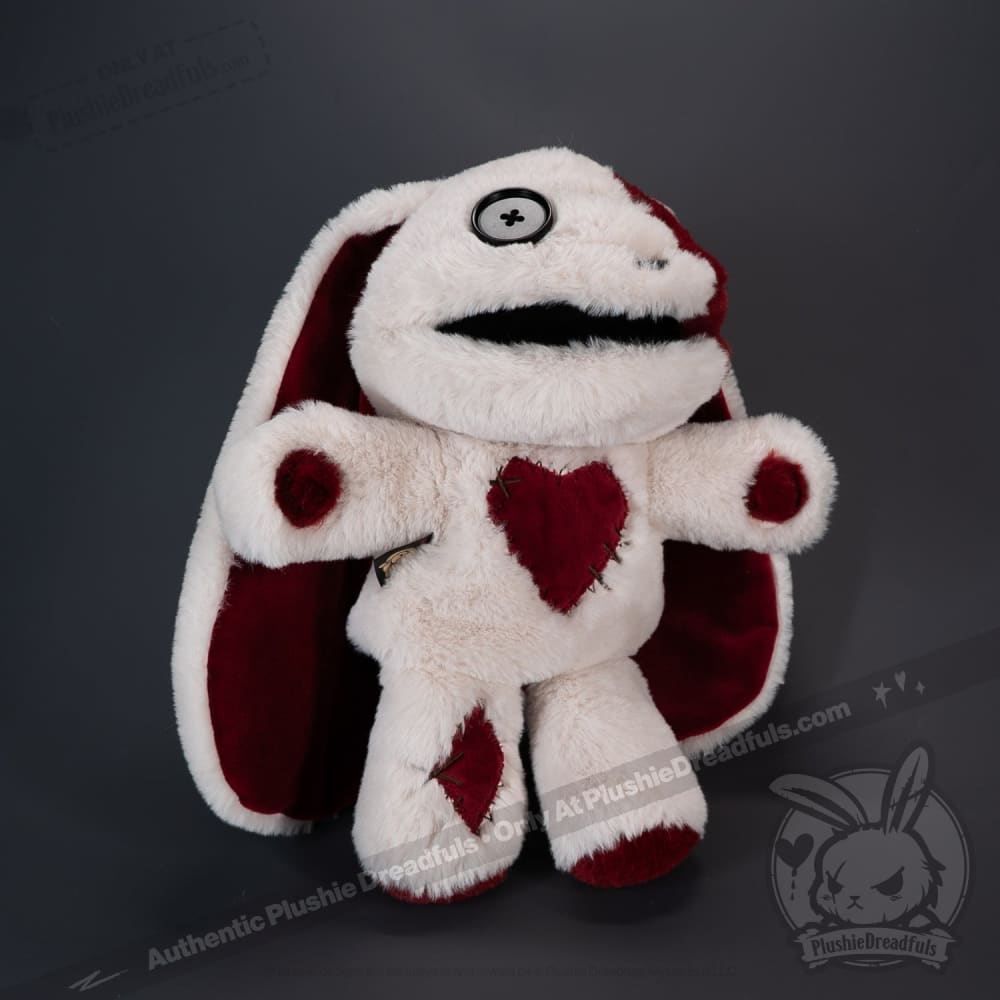 Plushie Dreadfuls Love Rabbit Plush Puppet - Soft Stuffed Animal Toy for Kids & Adults, Perfect for Cuddling, Gifts, and Home Decor