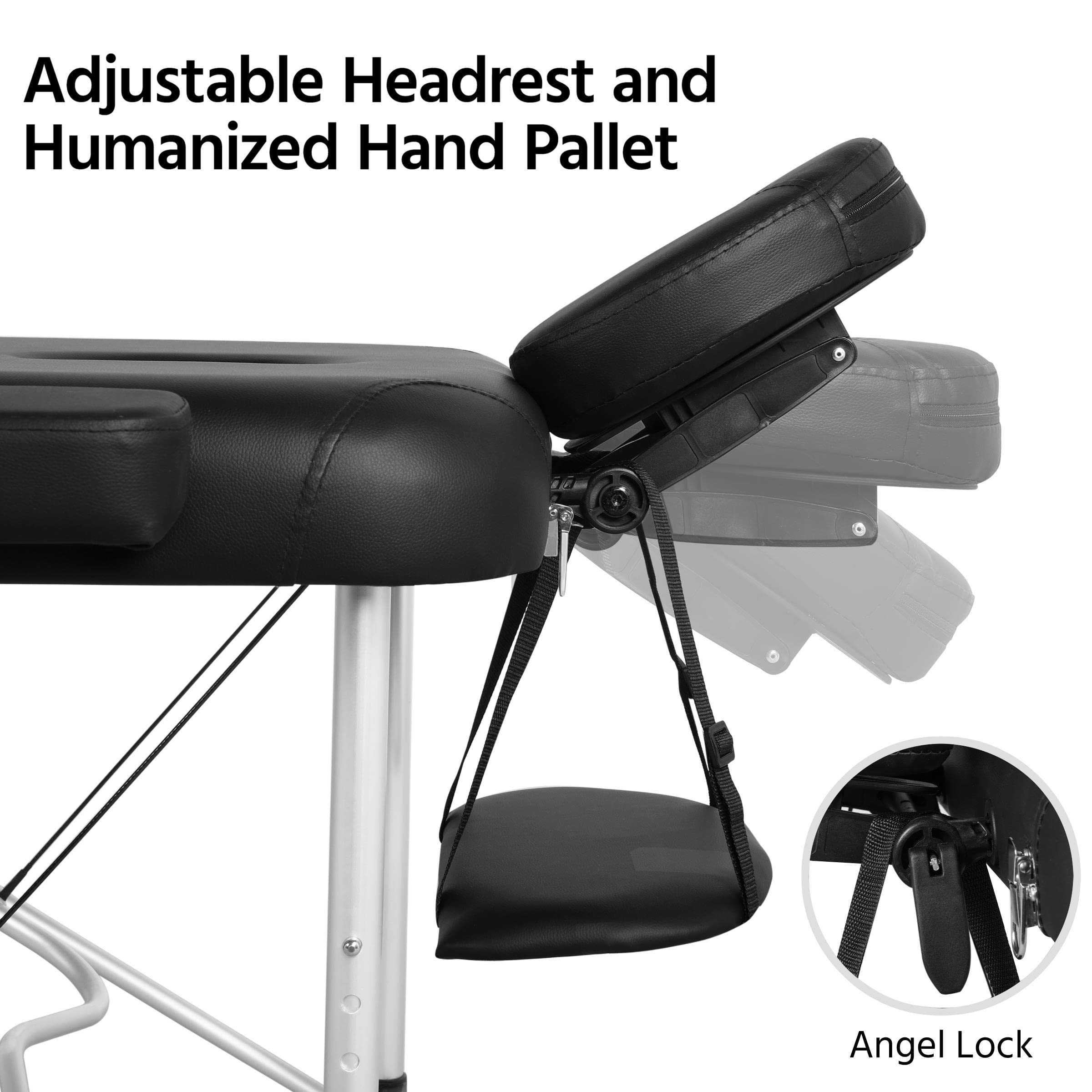 Yaheetech Portable Adjustable Massage Table - 28