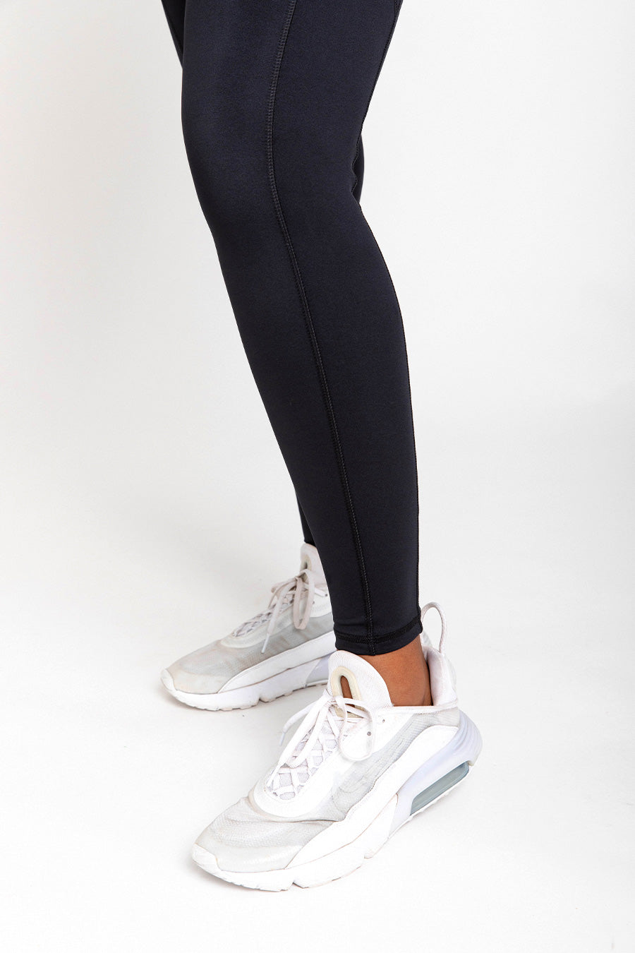 Tall Smart Pocket Full Length Tight - Black | Women's High Waist Yoga Pants with Pockets for Running, Workout & Lounge