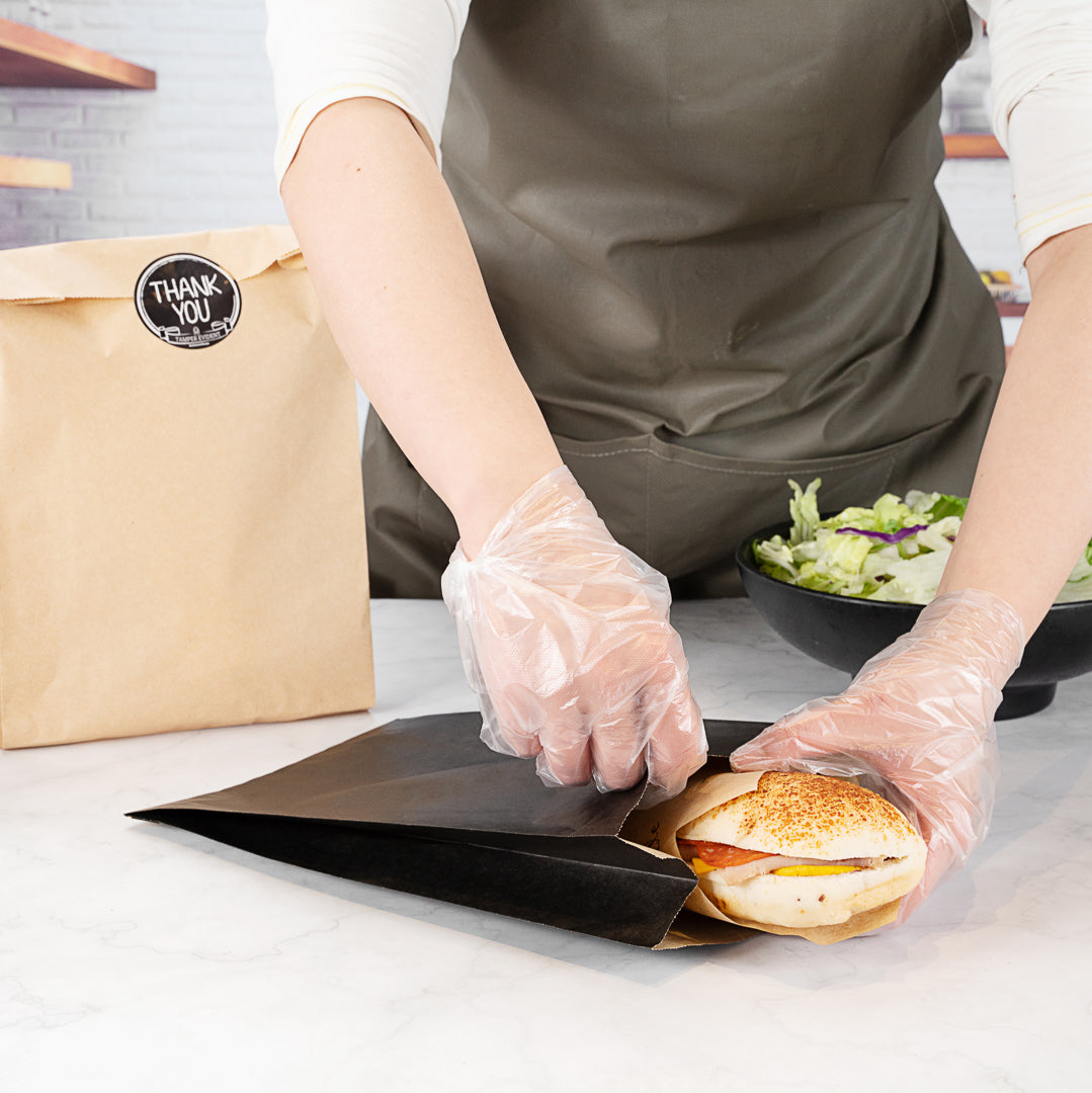 Premium Black Paper French Fry & Snack Bags - 7