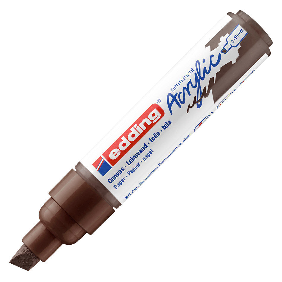 edding 5000 Acrylic Paint Marker - Broad Tip Permanent Marker for Glass, Metal, Plastic, Wood, Ceramics - Ideal for DIY Crafts, Signage, and Industrial Labeling