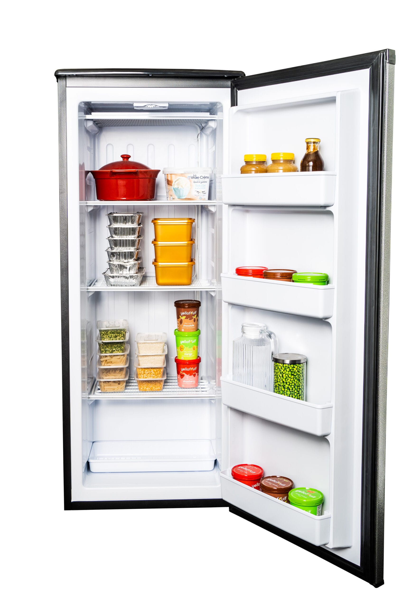 Danby DUFM085A4TDD 8.5 cu ft Upright Freezer - Graphite Black Energy Star Compact Deep Freezer for Home, Kitchen, Garage & Basement Storage