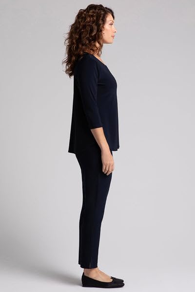 Plus Size Women's Classic 3/4 Sleeve T-Shirt - Comfortable Casual Tee for Everyday Wear, Work & Weekend Outfits