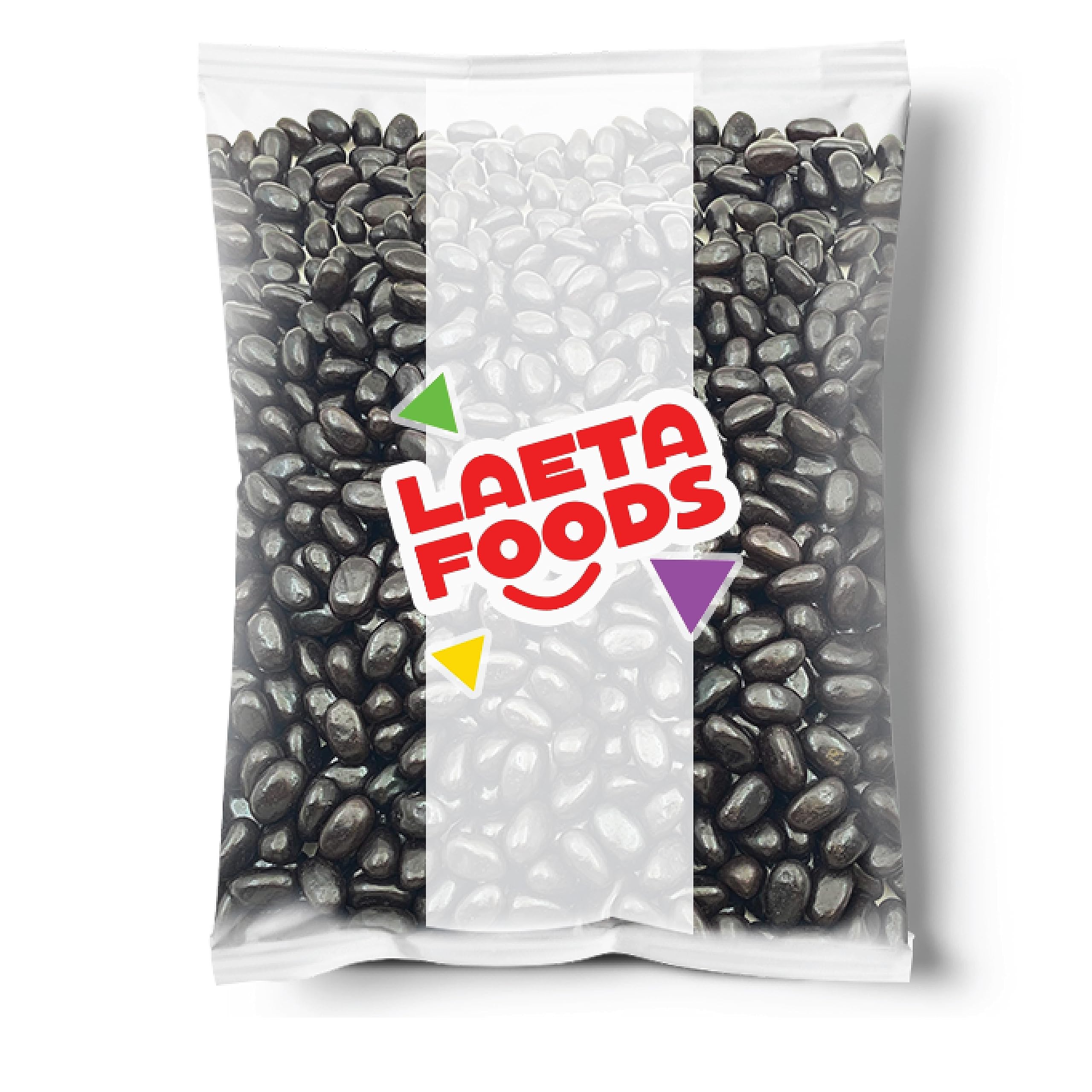 Premium Black Licorice Jelly Beans - 2 Pound Bulk Bag | Classic Old-Fashioned Candy for Halloween, Parties & Movie Nights