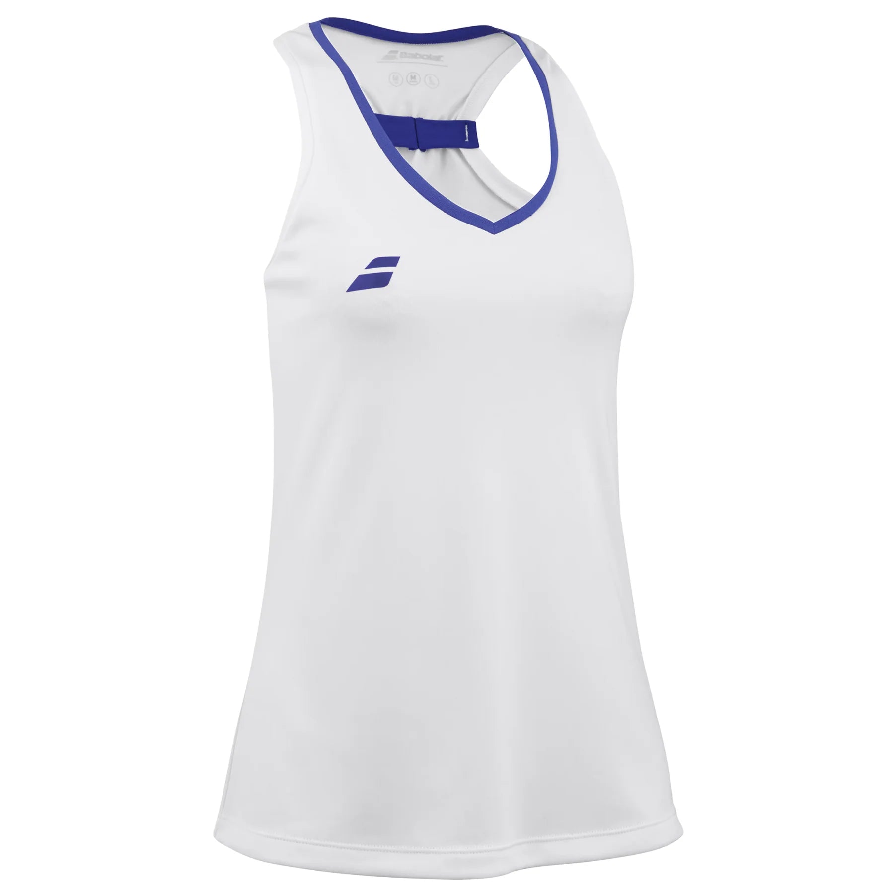 Babolat Play Tank Women's Tennis Top 1000 - White/White | Performance Tennis Apparel for Women | Perfect for Training & Matches