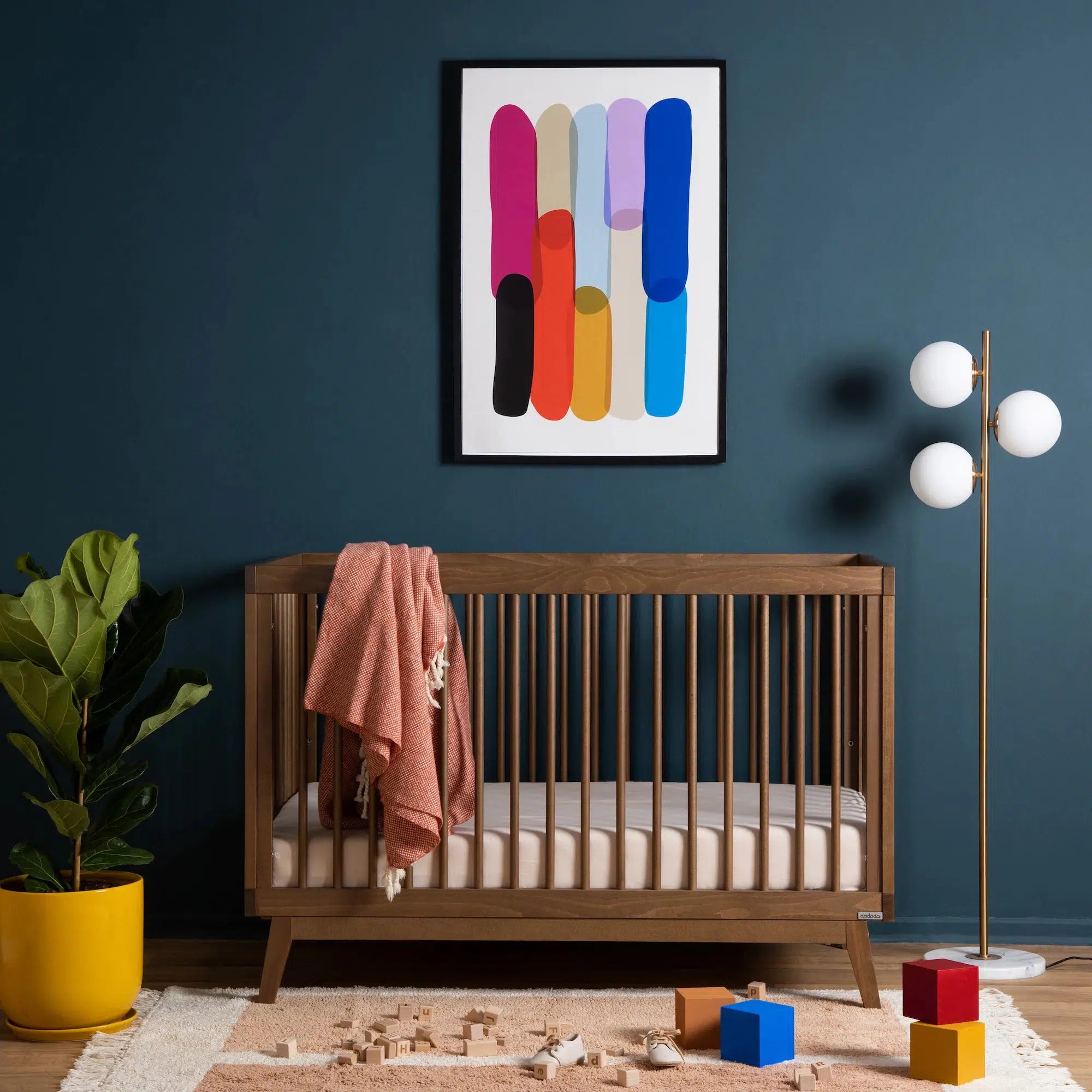 **DaDaDa Soho 3-in-1 Convertible Baby Crib – Walnut Finish | Nursery Essential for Newborn to Toddler | Space-Saving & Stylish Design**    *(Use Case: Perfect for modern nurseries, small bedrooms, or shared kids' rooms – grows with your child from infancy to toddler years.)*