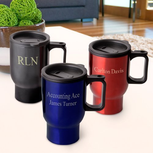 Abernook Custom Travel Mug - Personalized Insulated Coffee Cup for Hot & Cold Drinks - Perfect for Commuting, Camping & Office Use