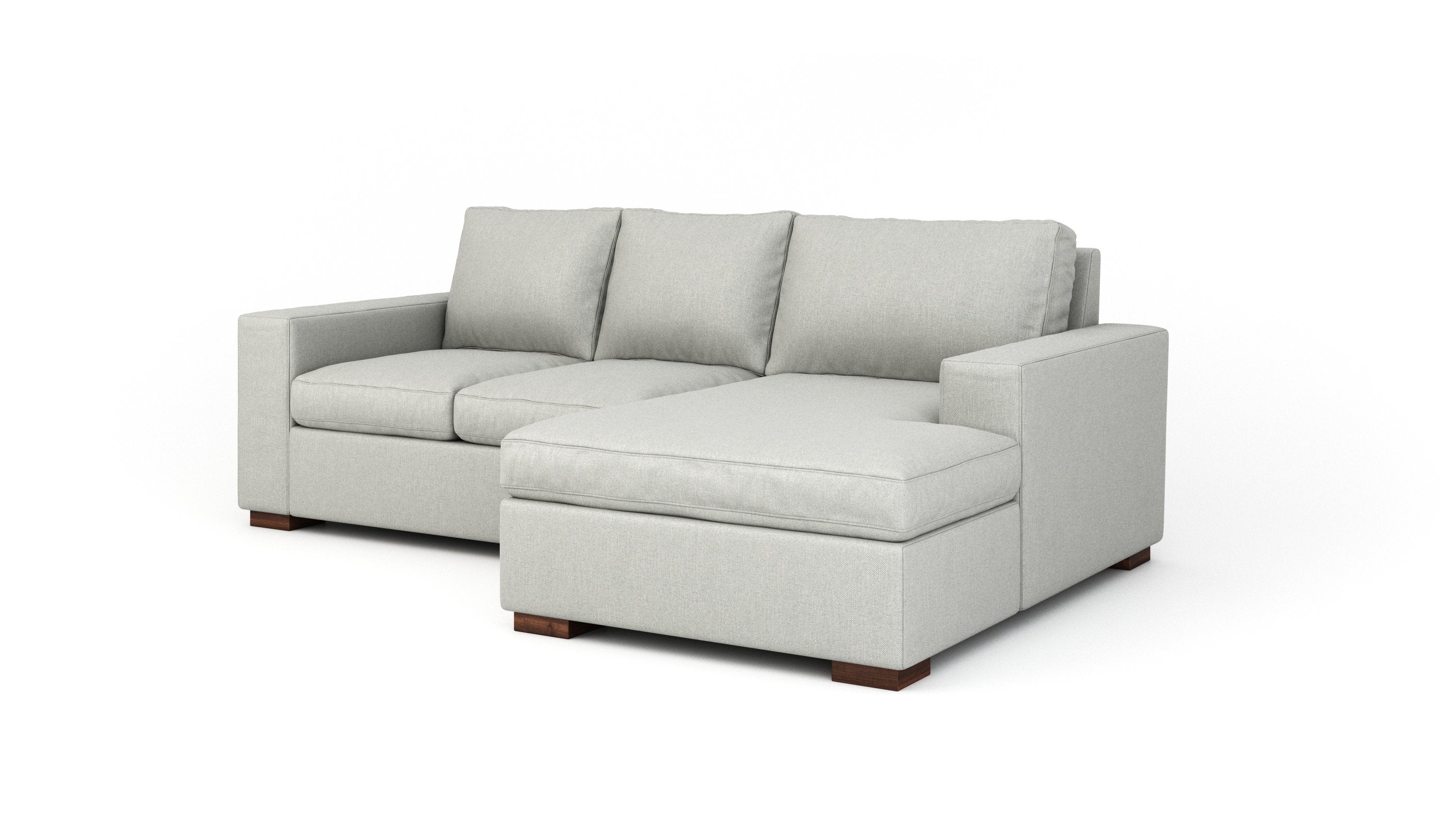 Extra Deep Couch Potato Sofa with Chaise Lounge - Comfortable Sectional Couch for Living Room, Family Room & Home Theater Relaxation