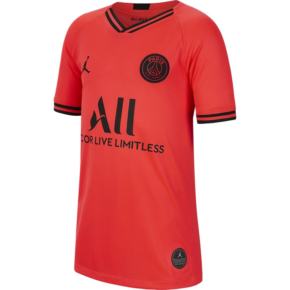 Nike Jordan x Paris Saint Germain 2019/20 Stadium Away Big Kids' Soccer Jersey - Authentic PSG Football Shirt for Youth - Perfect for Match Day, Training & Fan Support