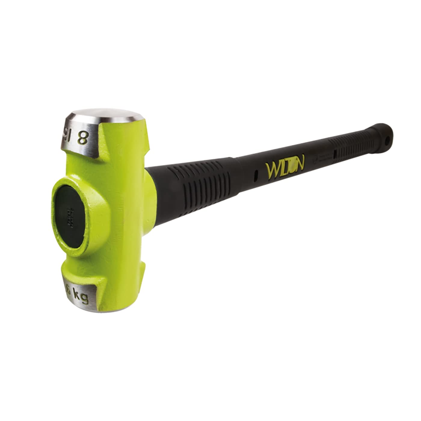 WILTON TOOLS 20830 B.A.S.H 8-Pound Sledge Hammer with 30-Inch Fiberglass Handle - Heavy Duty Demolition Tool for Construction, Metalwork & DIY Projects
