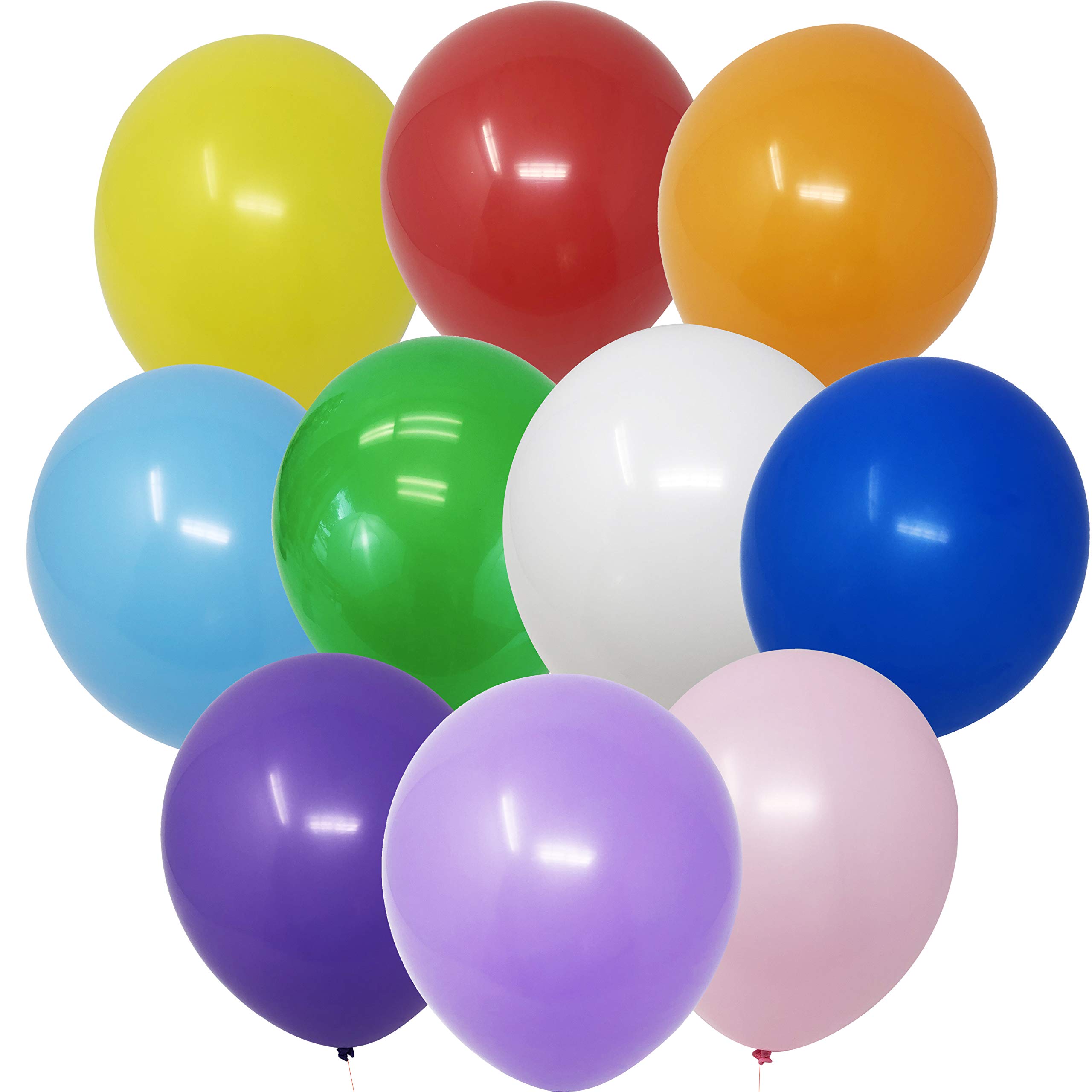 Allgala 200 Count 5 Inch Helium Grade Premium Latex Balloons - Assorted Colors for Party Decorations, Birthday, Wedding & Baby Shower Events - BL52200