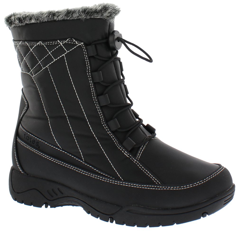 Totes Women's Elle Snow Boots - Waterproof Winter Boots for Women, Medium & Wide Width - Perfect for Snowy Weather, Hiking & Outdoor Activities