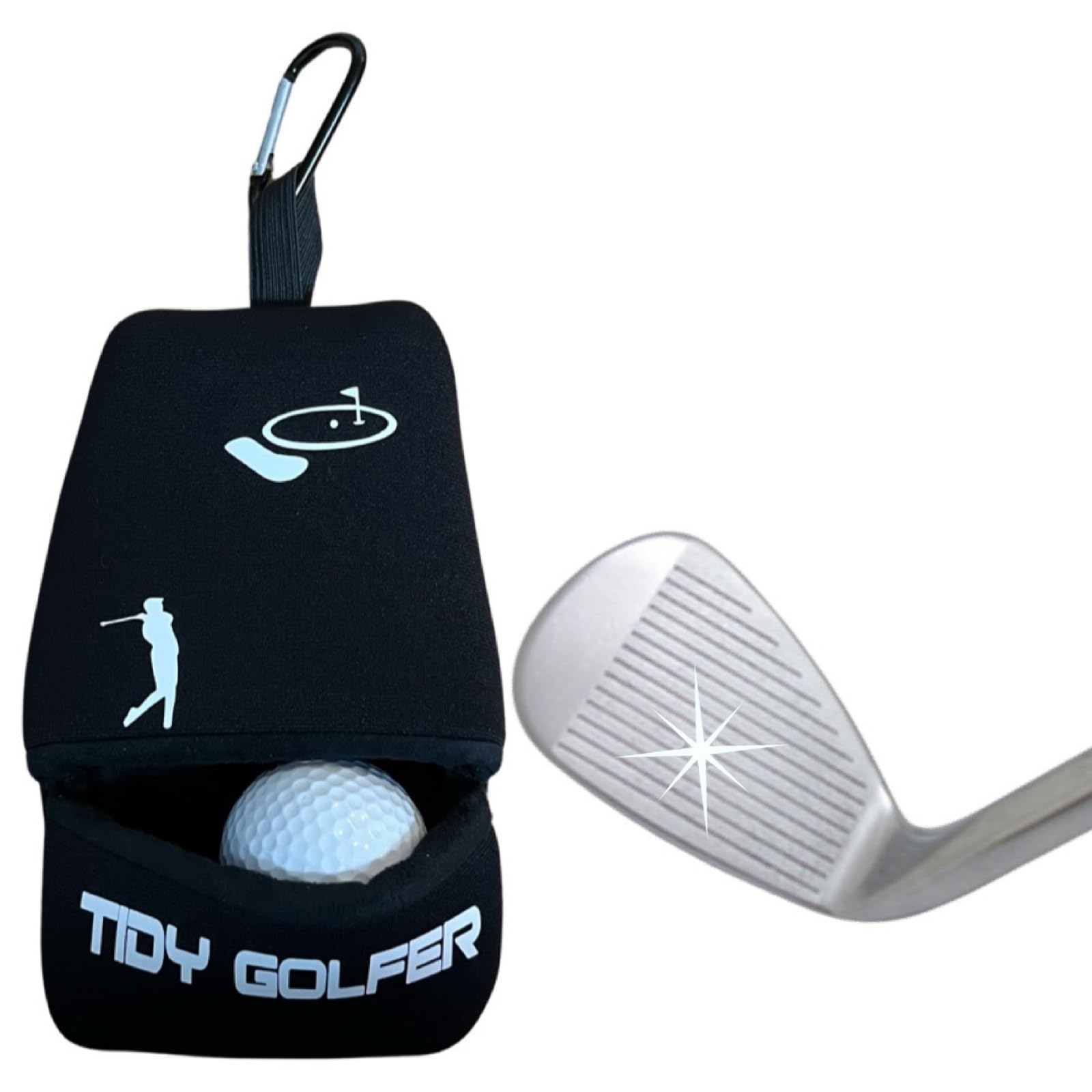 Premium Golf Iron & Ball Cleaner Kit - Deep Cleans Clubs & Balls for Better Performance | Ideal for Golfers, Driving Ranges & Home Practice